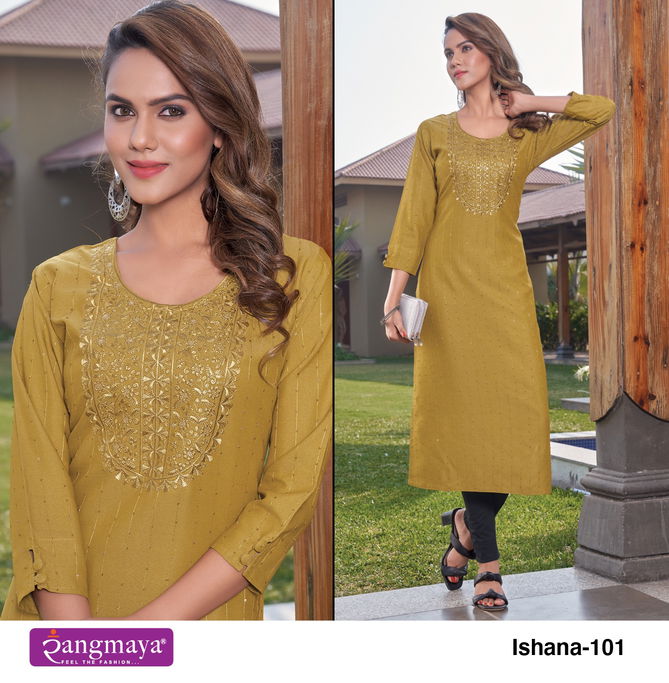 Rangmaya Ishana Designer Kurtis Catalog
